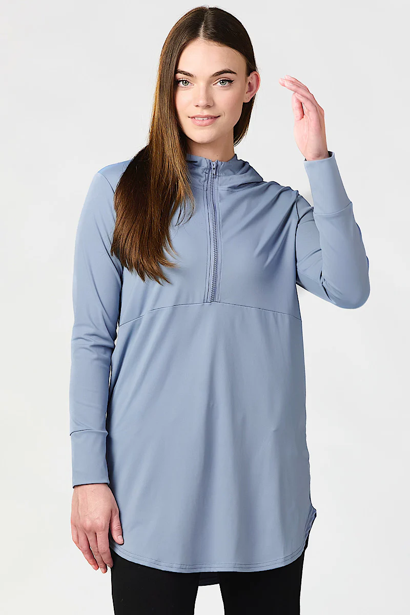 Soft Tech Performance Top - Powder Blue