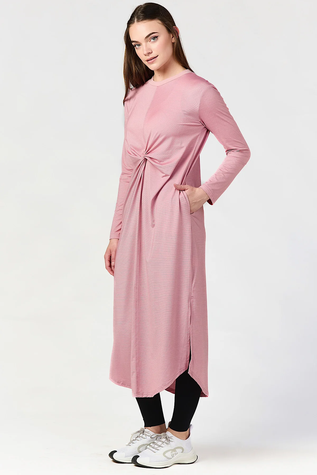 Fahsasaxiong Dress - Rose Pink