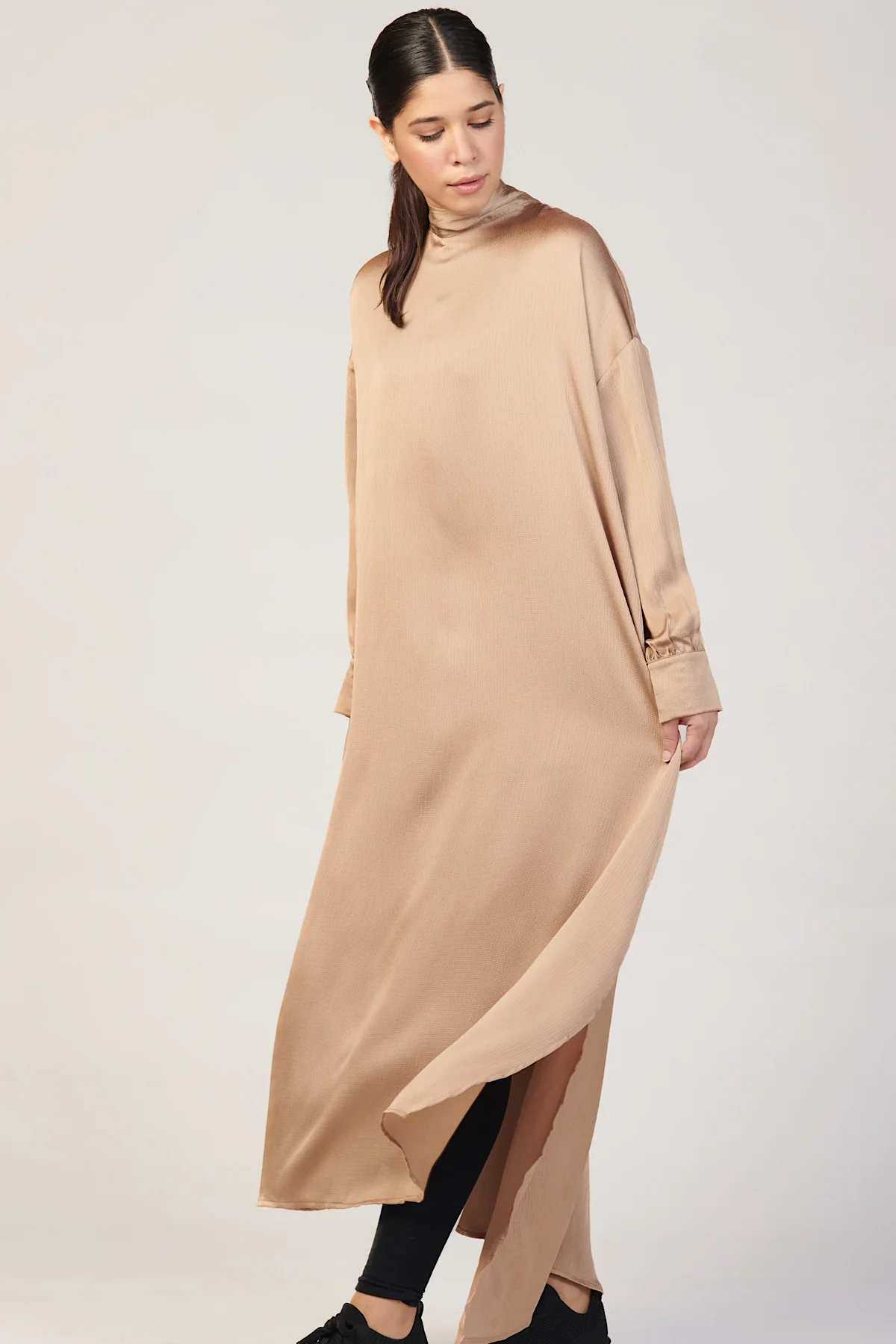 Fahsasaxiong Maxi Dress - Latte