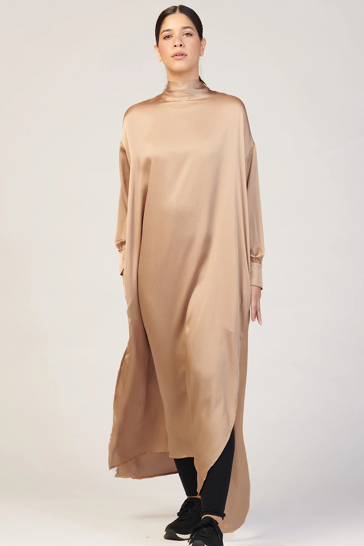 Fahsasaxiong Maxi Dress - Latte