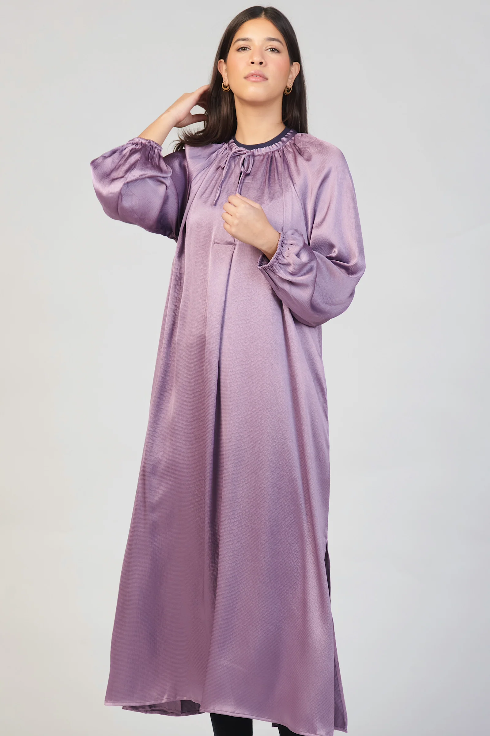 Fahsasaxiong Violet Dress