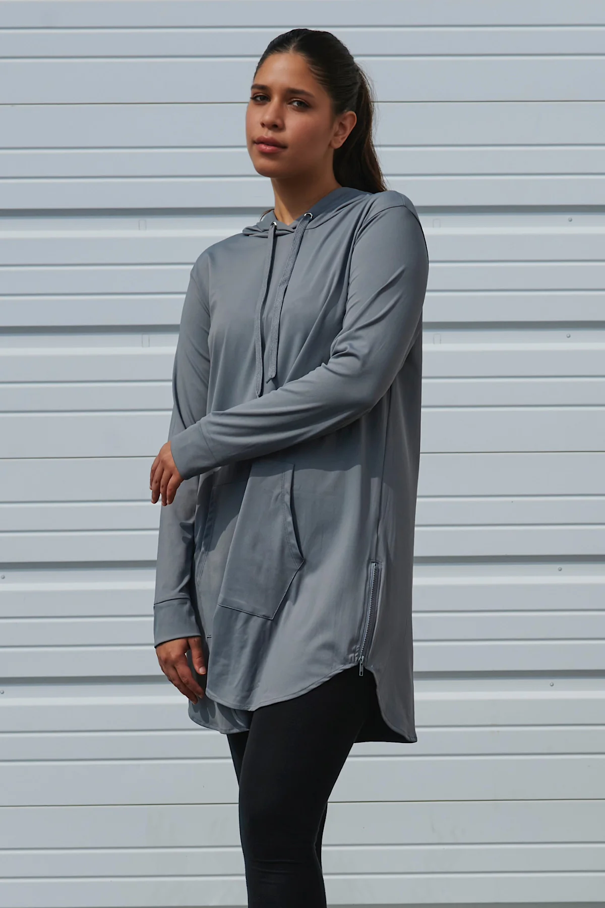 Soft Tech Hoodie Active Top - Clay